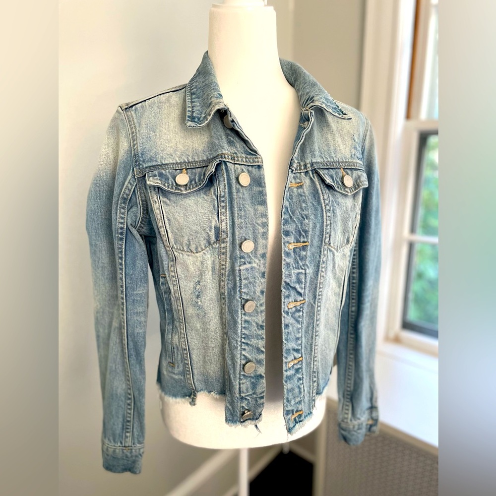 Blank NYC Woman’s distressed jean jacket